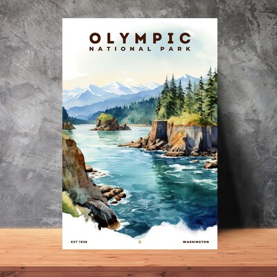 Olympic National Park Poster, Travel Art, Office Poster, Home Decor | S8 - image2